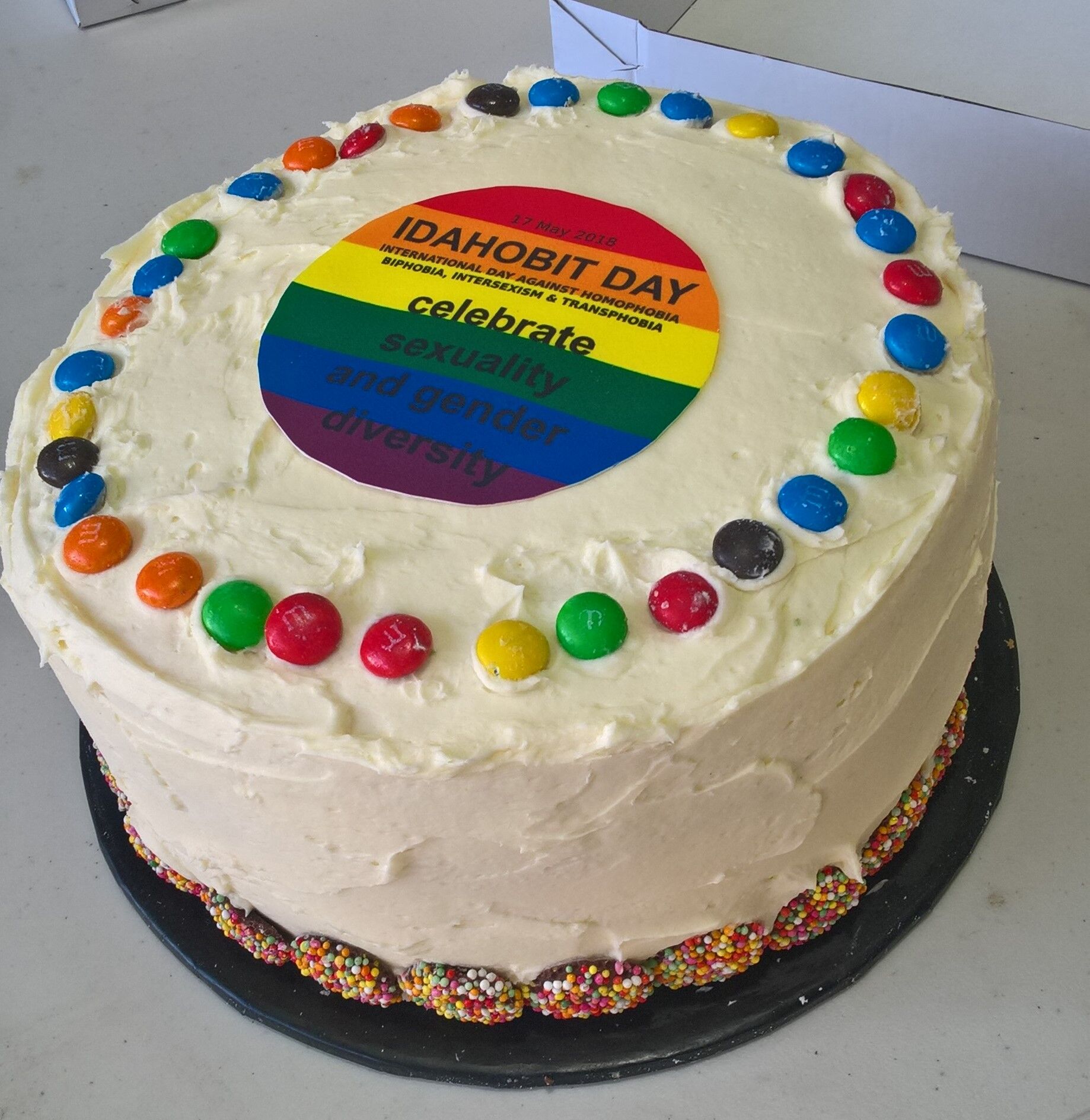 crop Rainbow Cake